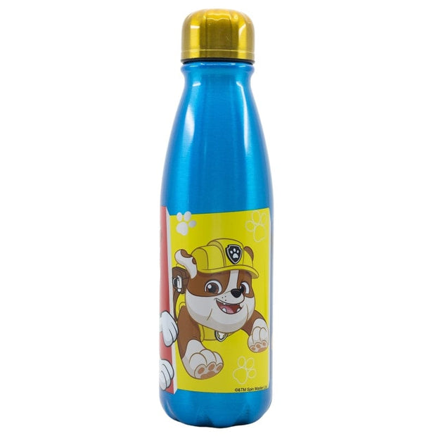 Sticla de apa pentru copii, din aluminiu, Pup Power Multicolor, 600 ml (1)