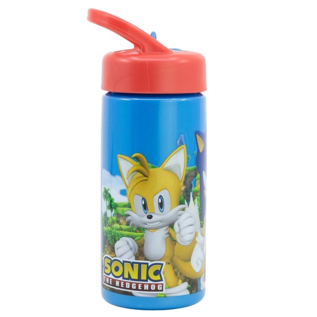 Sticla de apa pentru copii, din plastic, Sonic Multicolor, 410 ml