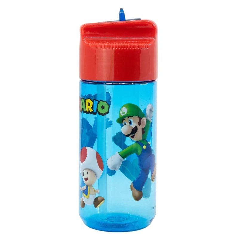 Sticla de apa pentru copii, din tritan, Super Mario Multicolor, 430 ml