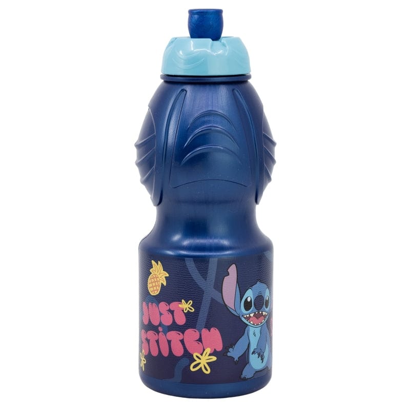 Sticla de apa sport pentru copii, din plastic, Stitch Multicolor, 400 ml