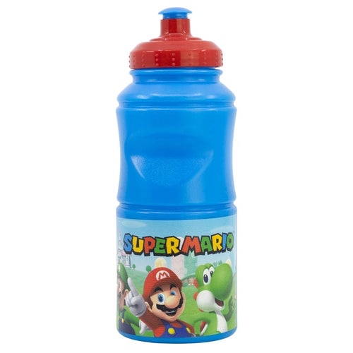 Sticla de apa sport pentru copii, din plastic, Super Mario Multicolor, 380 ml