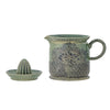 Bloomingville Storcator de citrice din ceramica, Liselu Verde, L17,5xl12xH15,5 cm