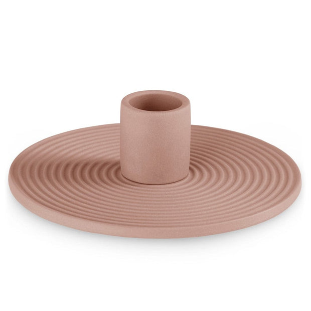 Decoking Suport lumanare din ceramica, Morab Rose, Ø12xH3,5 cm