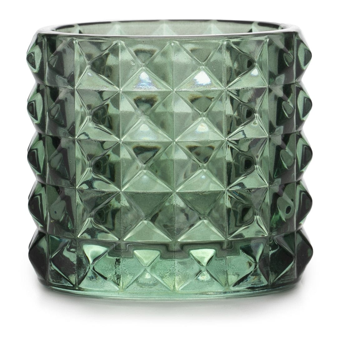 Decoking Suport lumanare din sticla, Malaga L Verde Inchis, Ø9,5xH8,8 cm