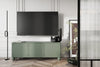 Comoda TV din MDF si lemn, cu 3 usi, Sonatia 150-3D Verde Olive, l150xA45xH57 cm (1)