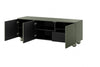 Comoda TV din MDF si lemn, cu 1 sertar si 3 usi, Sonatia 150-3D1SZ Verde Olive, l150xA45xH57 cm (4)