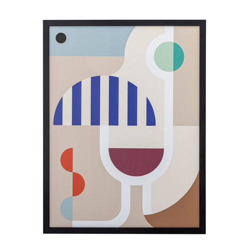 Bloomingville Tablou Framed Wine Negru, 32 x 42 cm