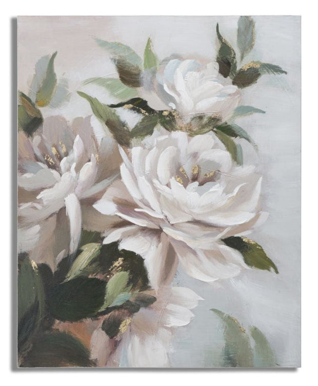 Mauro Ferretti Tablou pictat manual, Blooming Roses Multicolor, 100 x 80 cm