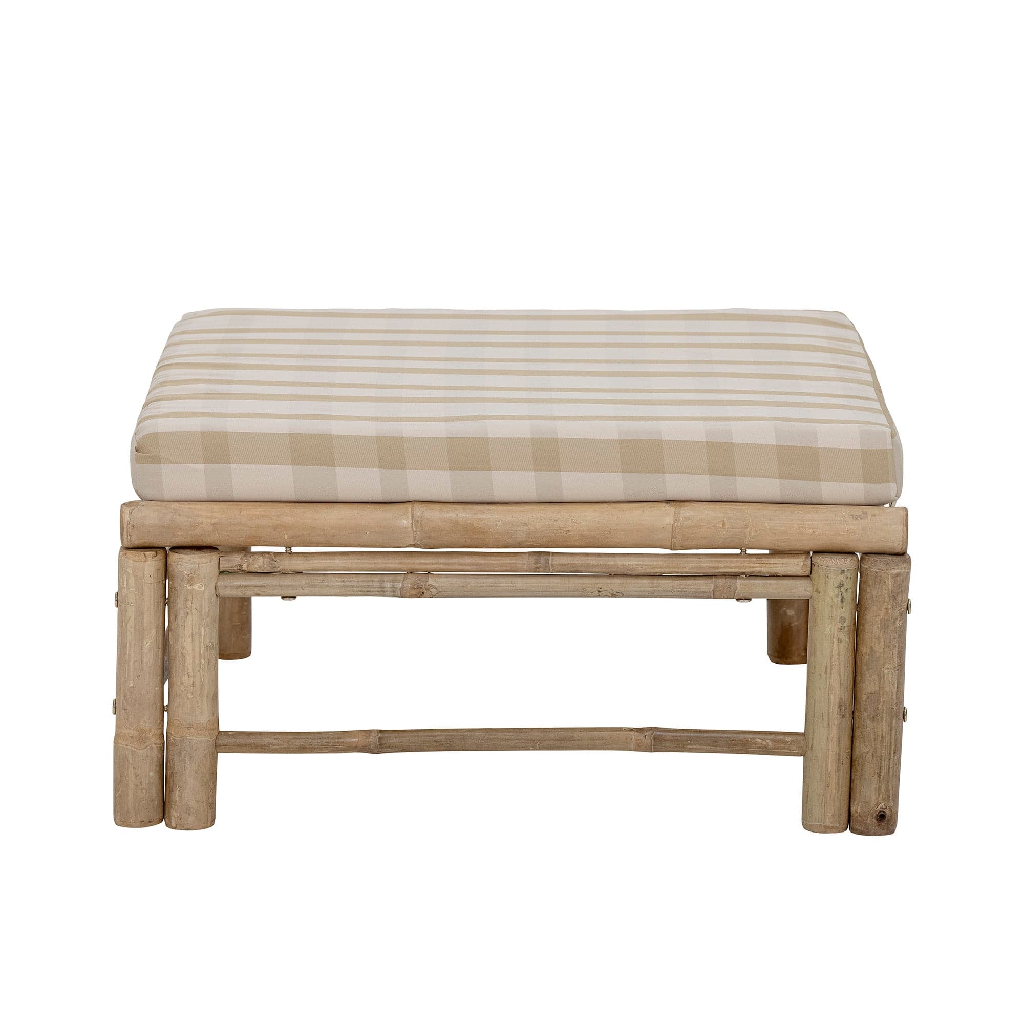 Taburet Modular pentru gradina / terasa, din bambus, Korfu Natural, l72xA72xH30 cm