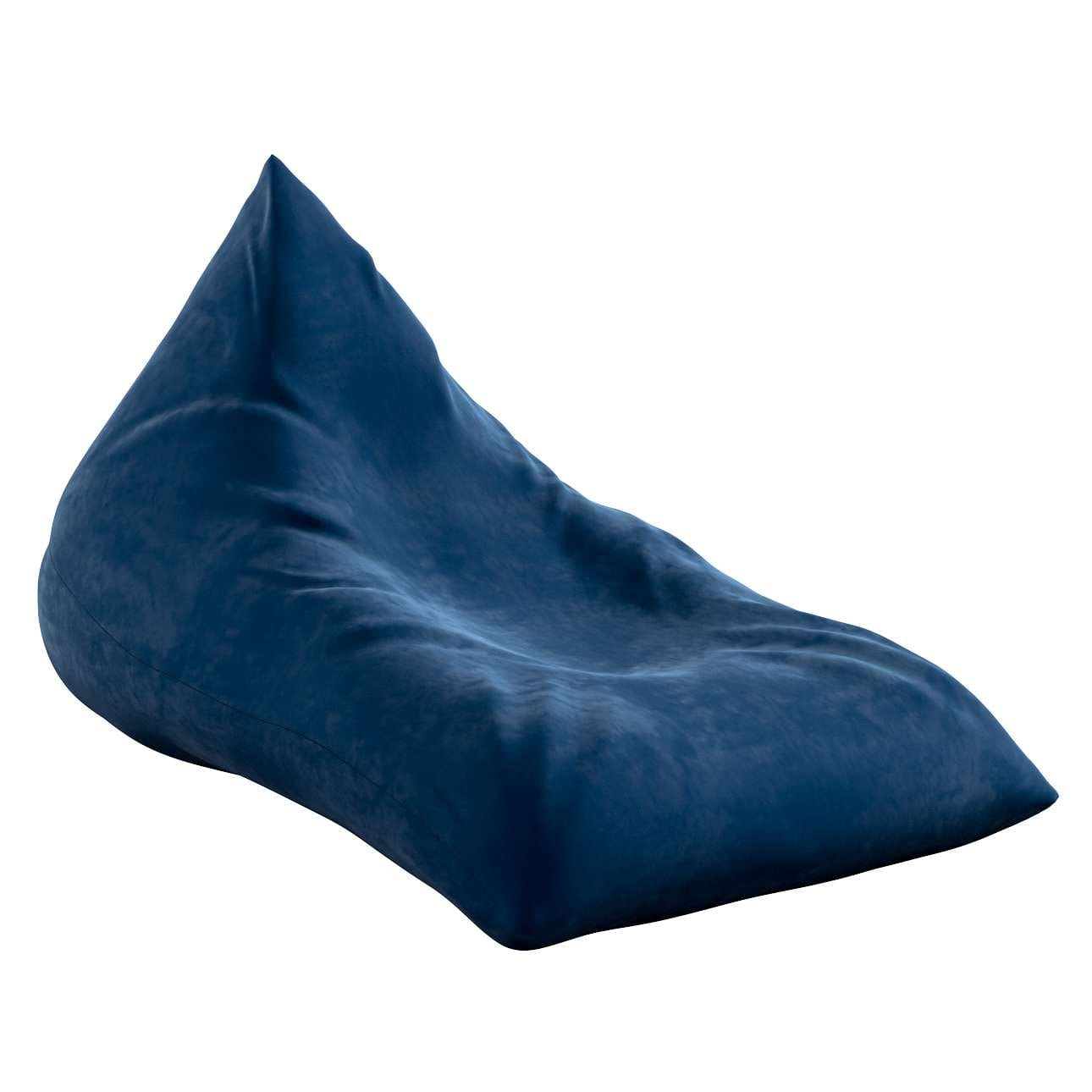 Taburet pentru copii, tapitat cu stofa, Posh Velvet Albastru, l85xA140xH100 cm