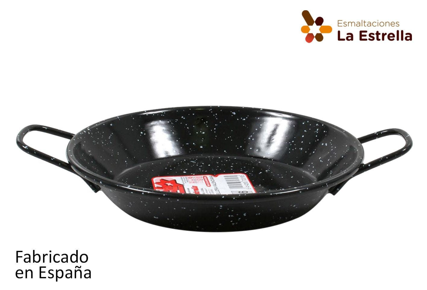 Tigaie paella din metal emailat, Ø16 cm, Jaspeada Negru