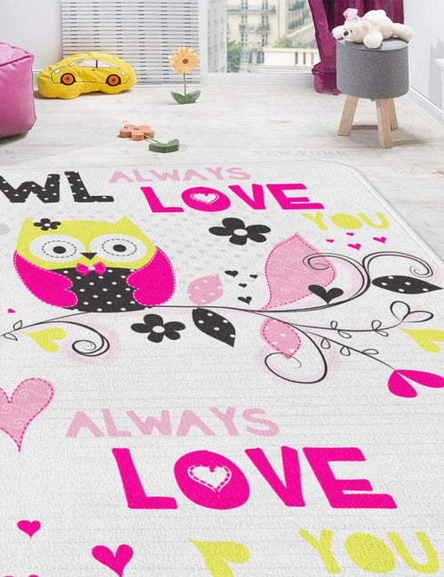 Oyo 80 x 140 cm Traversa pentru copii din poliester, Loves 2015 Multicolor