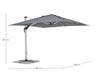 Bizzotto Umbrela de soare suspendata, Ines B Gri Inchis, L300xl300xH251 cm