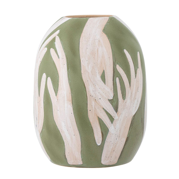 Vaza decorativa din ceramica, Adalena Verde, Ø23,5xH30,5 cm