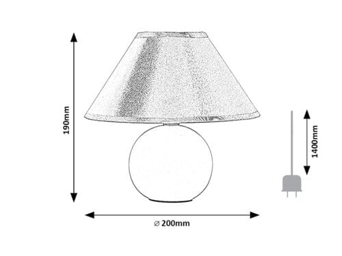 Veioza Ariel 2146 Gri (2)