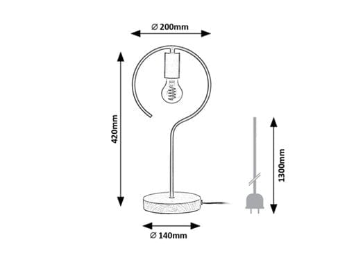 Veioza Rufin 3220 Fag / Negru (2)