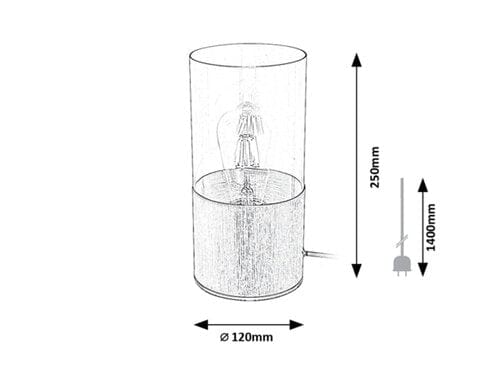 Veioza Zelkova 3153 Gri / Transparent (2)