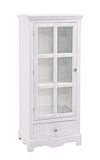 Vitrina din MDF, cu 1 sertar si 1 usa, Cabinet H114 Alb, l48,5xA32xH114 cm (3)