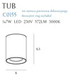 Spot Tub C0155 Alb (7)