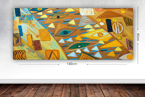 Tablou Canvas Abstract 29 Multicolor, 60 x 140 cm