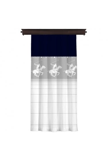 Draperie Beverly Hills Polo Club Crt 15 Gri / Alb, 140 x 260 cm (1)