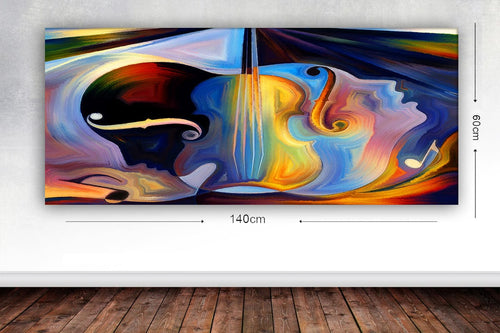 Tablou Canvas Abstract 37 Multicolor, 60 x 140 cm