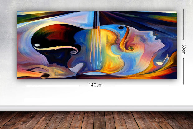 Tablou Canvas Abstract 37 Multicolor, 60 x 140 cm