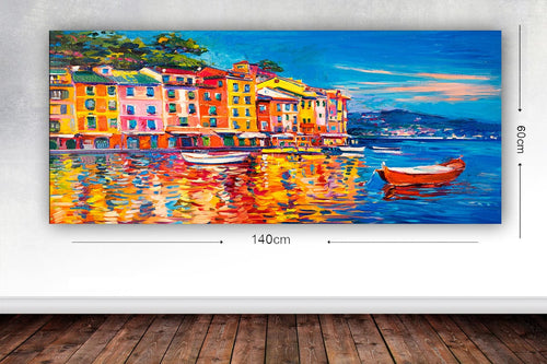 Tablou Canvas World 59 Multicolor, 60 x 140 cm
