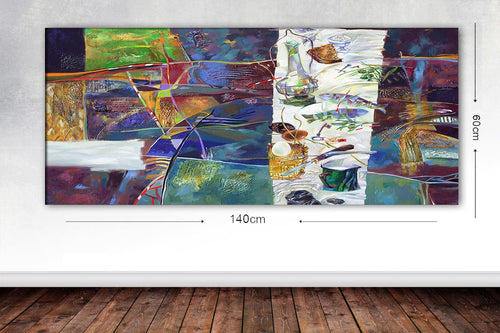 Tablou Canvas World 63 Multicolor, 60 x 140 cm