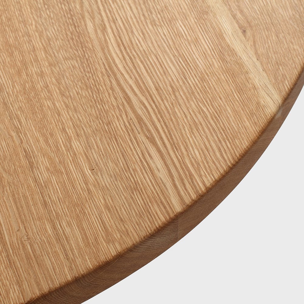 Masa de cafea din lemn, Treben Wood Round Stejar / Natural, Ø80xH45 cm (2)