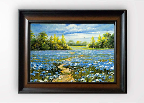 Tablou Framed Art Blue Field Multicolor & OYOTR-5KC1128860 & OYOTR-5KC1128860 & OYOTR-5KC1128860