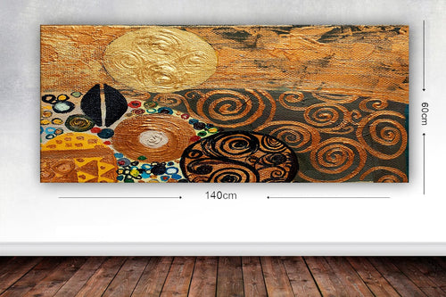 Tablou Canvas Abstract 68 Multicolor, 60 x 140 cm