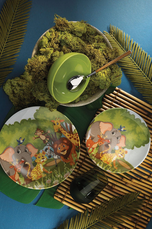 Set vesela din ceramica, pentru copii, Nochis New Multicolor, 3 piese