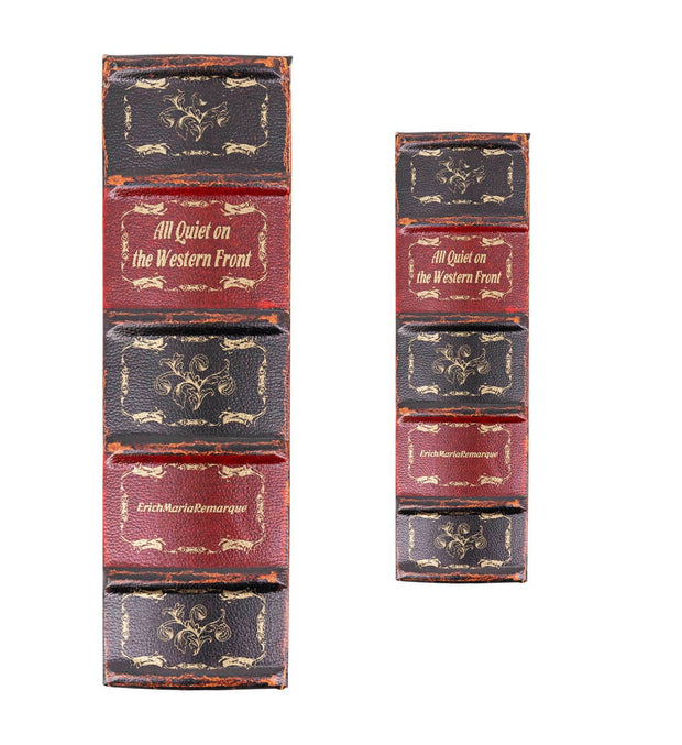 Set 2 cutii de depozitare in forma de carte, Western Front Multicolor, l19xA8xH27 cm / l14xA7xH20 cm (1)