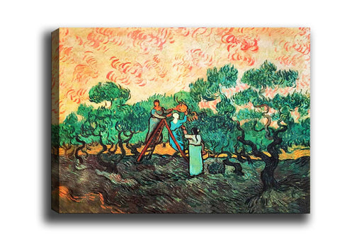 Tablou Canvas Orchard Picking Multicolor & OYOTR-74366076946-7436501399399