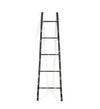 Raft din bambus, Ladder Negru, l45xA4xH160 cm