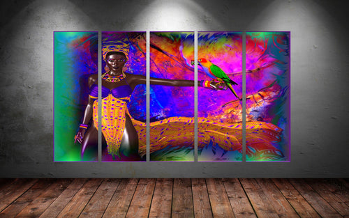 Tablou Canvas Abstract 69 Multicolor, 30 x 90 cm