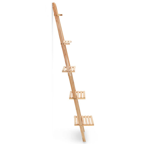 Raft suspendat din lemn, Loggia 4 Bej, l41,5xA30xH176 cm
