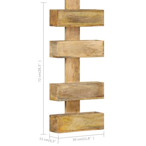 Raft suspendat din lemn, Loggia 195 Natural, l30xA11xH72 cm (5)