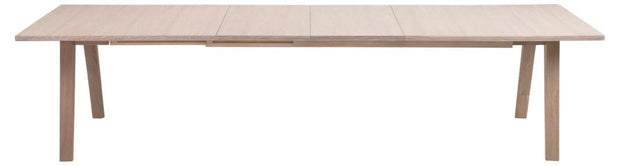 Masa extensibila din pal, furnir si lemn, A-Line Stejar White Wash, L210-310xl100xH74 cm (5)