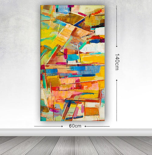 Tablou Canvas Abstract 98 Multicolor, 60 x 140 cm