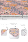 Set 2 covorase pentru baie antiderapante din poliester, Asli BPS197 Rectangle Multicolor, 100 x 60 cm / 60 x 50 cm (4)