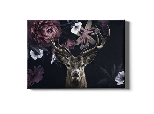 Tablou Canvas Deer Flora Multicolor & OYOTR-SL_tablou_177M & OYOTR-SL_tablou_177M