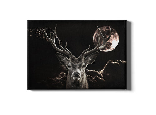 Tablou Canvas Deer Moon Multicolor & OYOTR-SL_tablou_178M & OYOTR-SL_tablou_178M