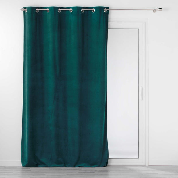 Draperie Velouriane Velvet Verde, 140 x 260 cm