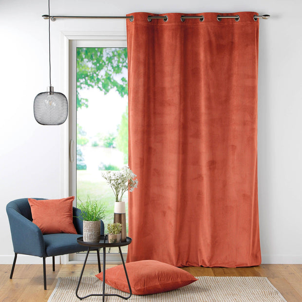 Draperie Casual Velvet Caramiziu, 140 x 260 cm (3)