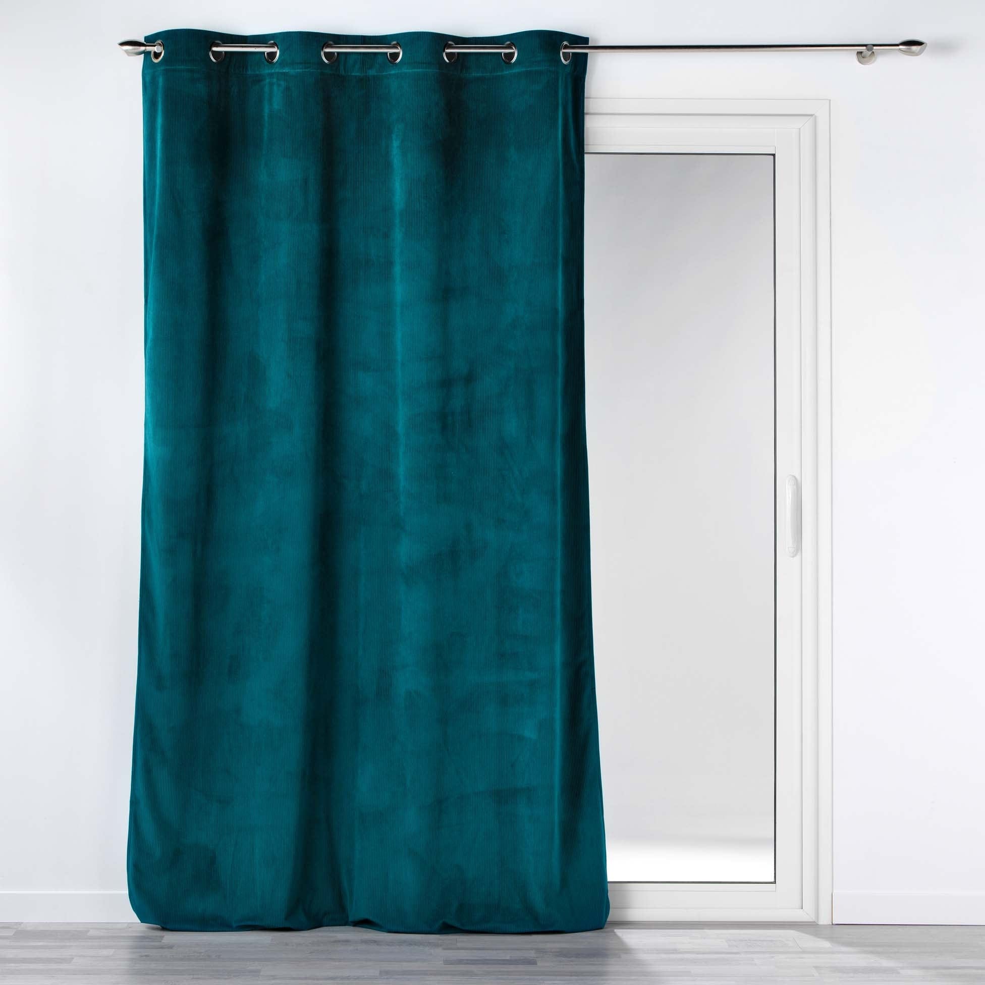 Draperie Casual Velvet Petrol, 140 x 260 cm