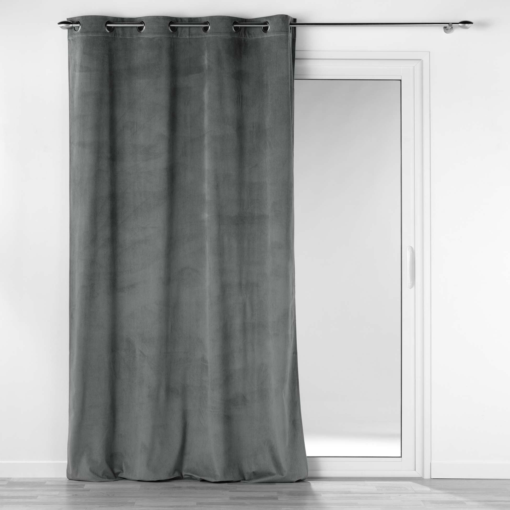 Draperie Casual Velvet Antracit, 140 x 260 cm