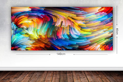 Tablou Canvas Abstract 148 Multicolor, 60 x 140 cm