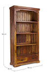 Biblioteca din lemn de salcam, cu 2 sertare Chateaux Natural, l100xA35xH185 cm (6)